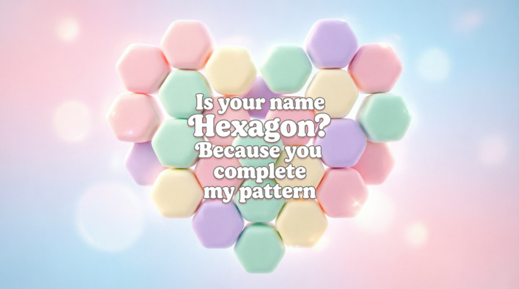 Funny Hexagon Pickup Lines