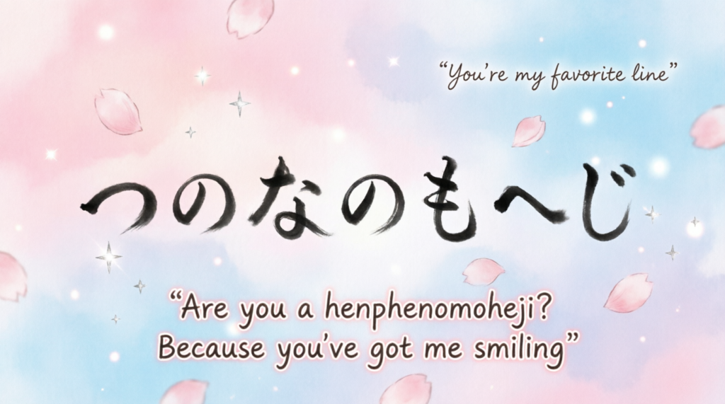 Funny Henohenomoji Pickup Lines