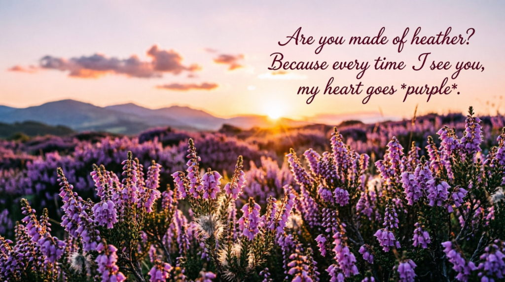 Cute Heather Pickup Lines