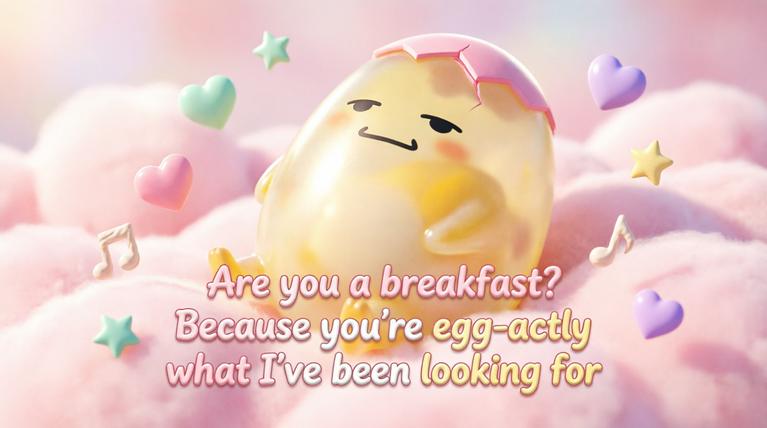 Gudetama Pickup Lines