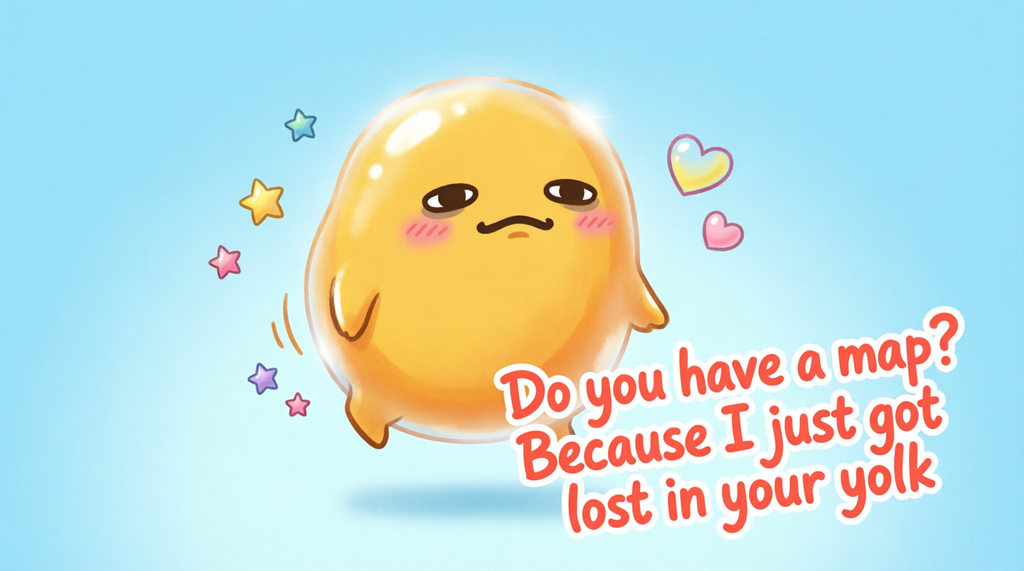 Sweet Gudetama Pickup Lines for a Crush