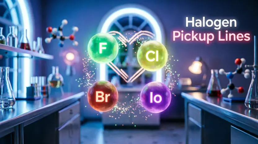 Halogen Pickup Lines