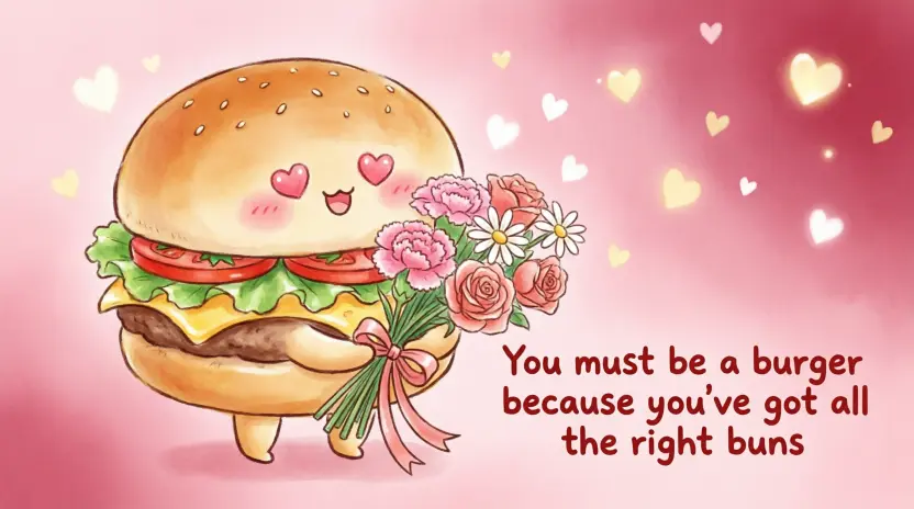 Funny Hamburger Pickup Lines
