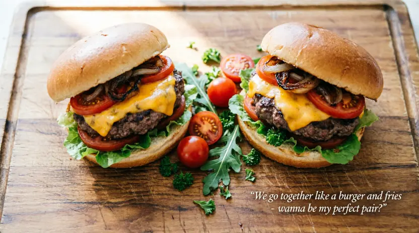 Silly Hamburger Pickup Lines