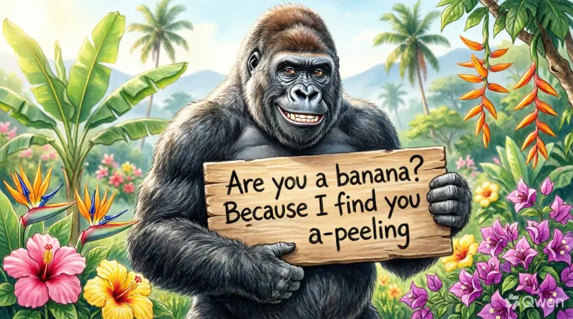 Hilarious Gorilla Pickup Lines