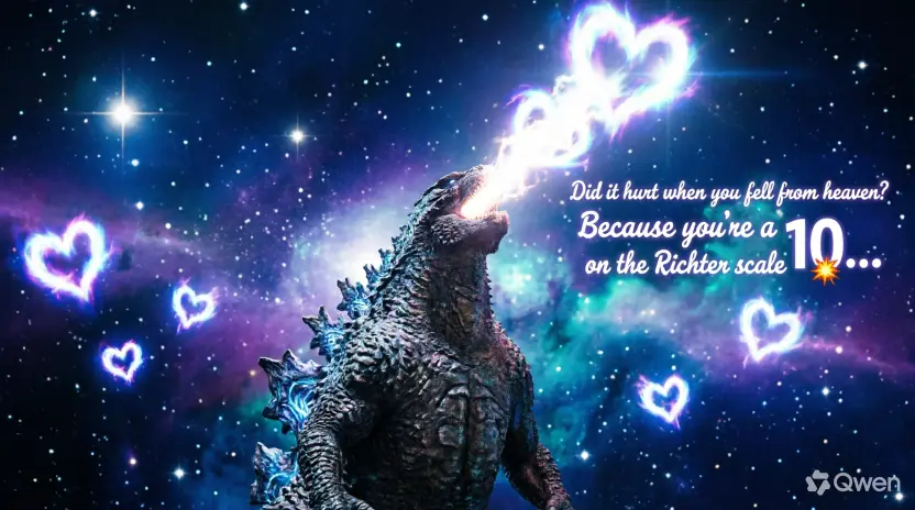 Hilarious Godzilla Flirting Lines