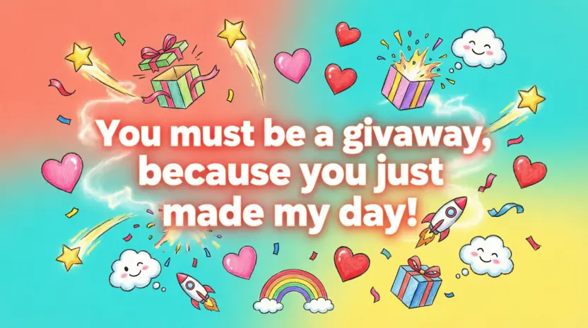 Funny Giveaway Pickup Lines